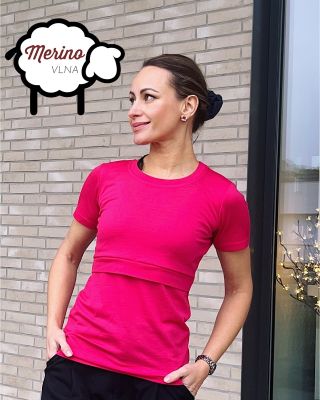 Novinka! Merino je zpět a dokonce v nádherné syté fuchsiové barvě #merino #fuchsia #kojicitricko #krasnamamka #elegance...