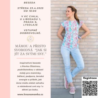 Milé maminky, srdečně vás zvu na besedu se mnou na téma, které je v mateřství často citlivé a trochu opomíjené – čas pro...
